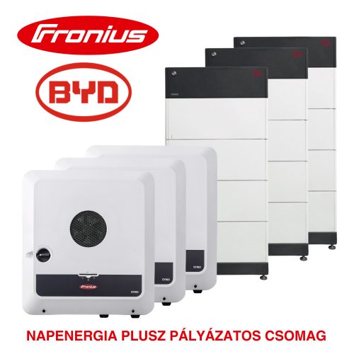 Fronius SYMO GEN24 5.0 Plus + BYD Akku-Box Premium HVS 10.2 3 csomag