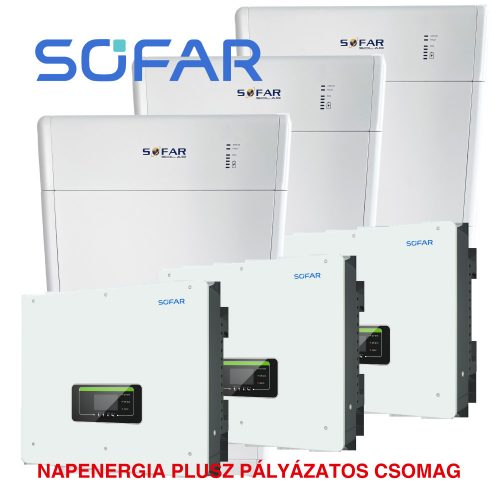 SOFAR HYD 5KTL+Sofar 10kWh BTS 3 szett esetén