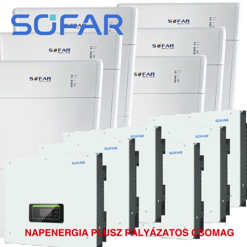 SOFAR HYD 5KTL+Sofar 10kWh BTS 6 szett esetén